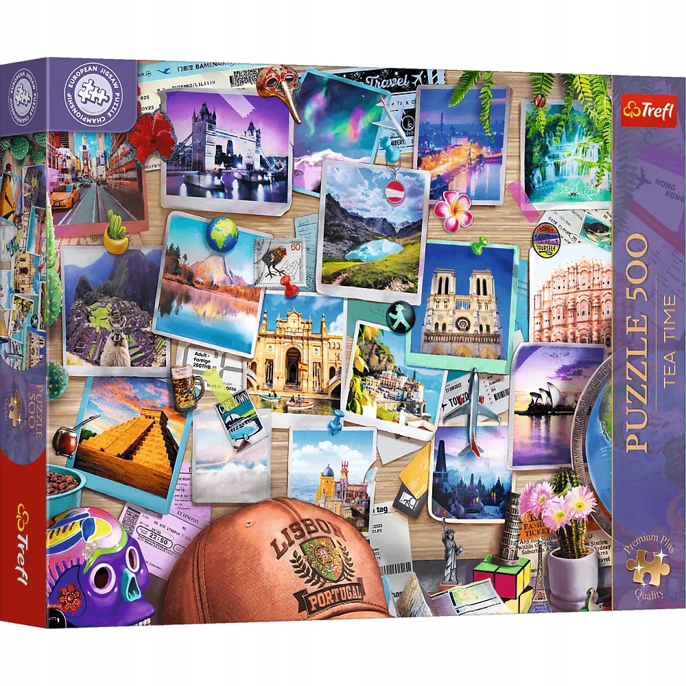 Puzzle 500 Tea Time: Mistrzostwa Europy, Wspomnienia z podróży (37616)