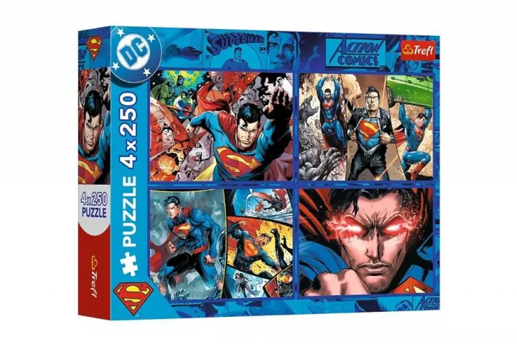 Puzzle 4 x 250 Odwaga Supermana (13340)