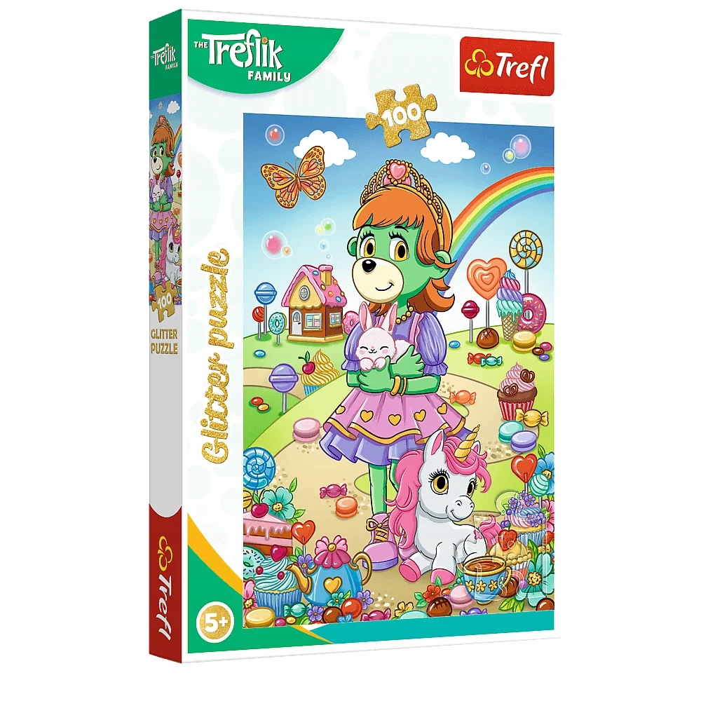 Puzzle brokatowe 100: Brokatowe Trefliki (14833)