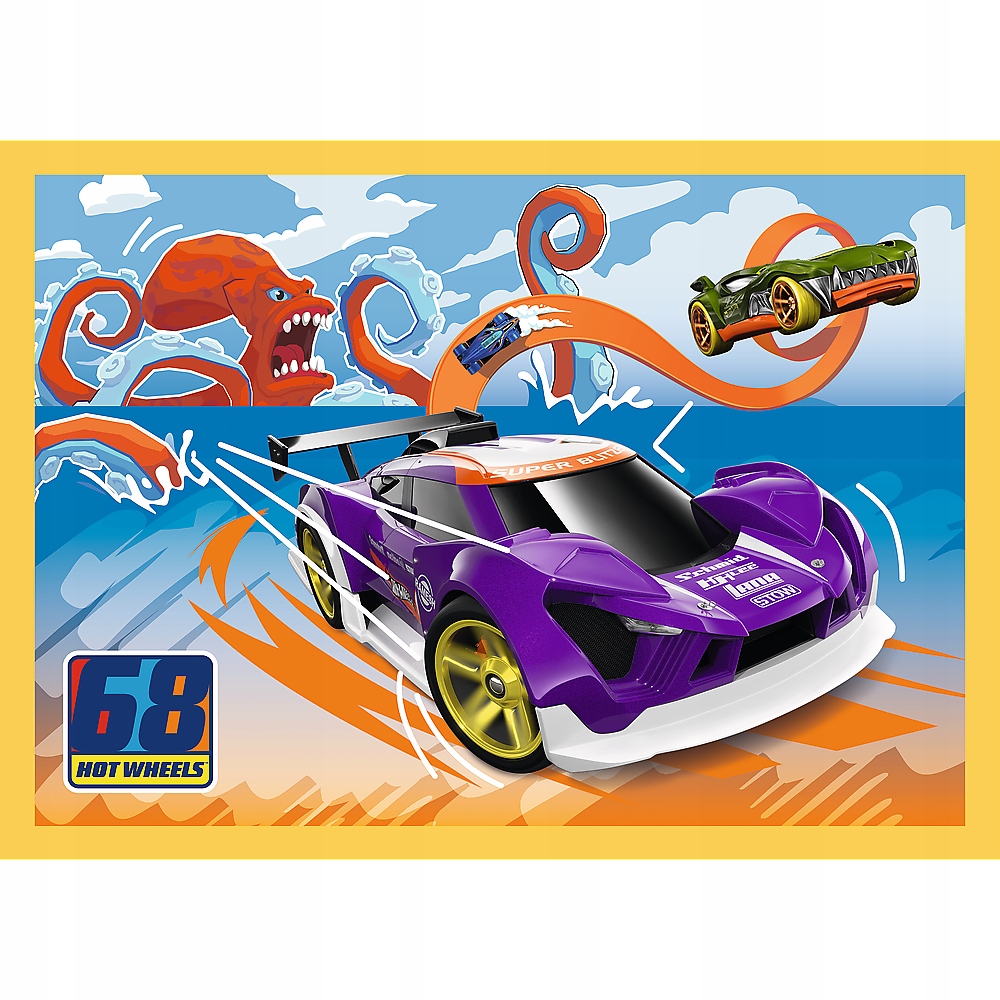 Puzzle 4 w 1: Pojazdy Hot Wheels (34627)