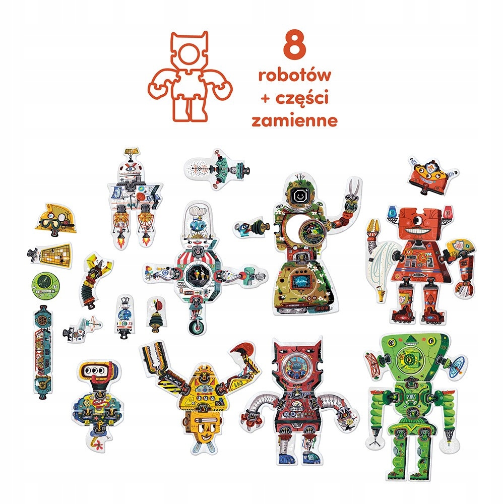 Puzzle kreatywne Robot Lab (7424949)