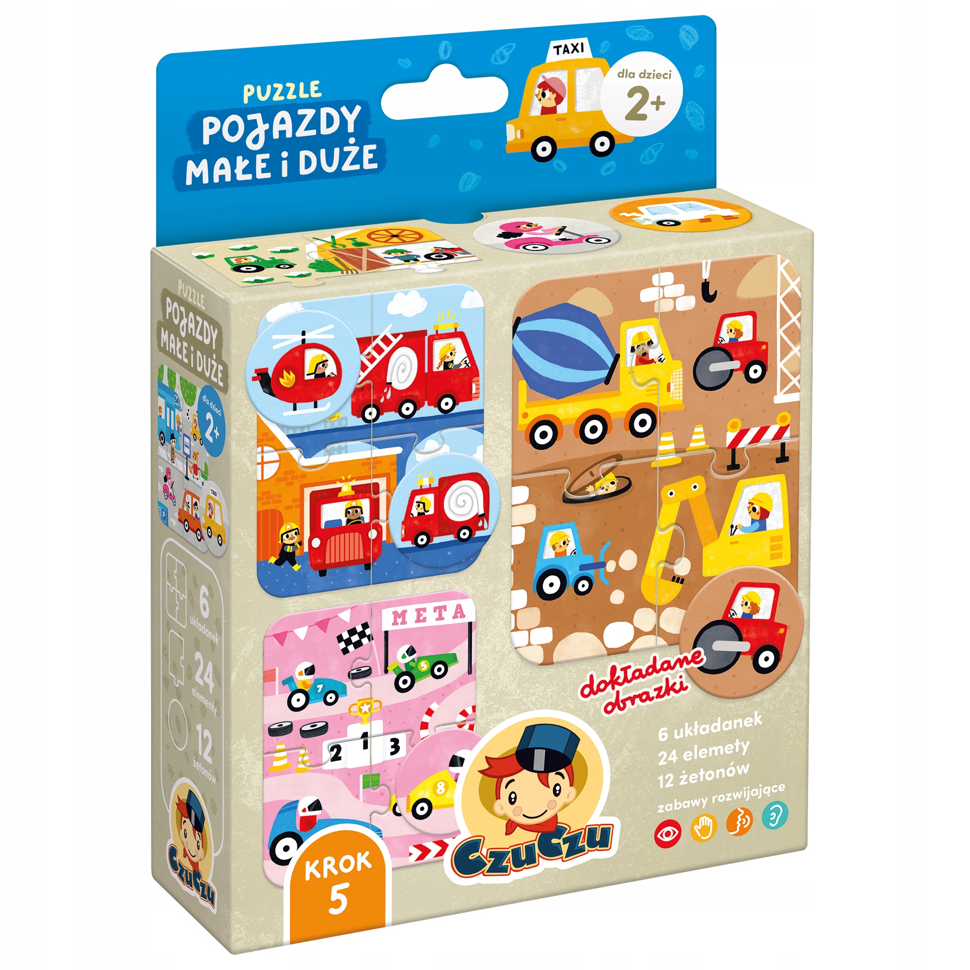 Puzzle Pojazdy małe i duże (7943144)