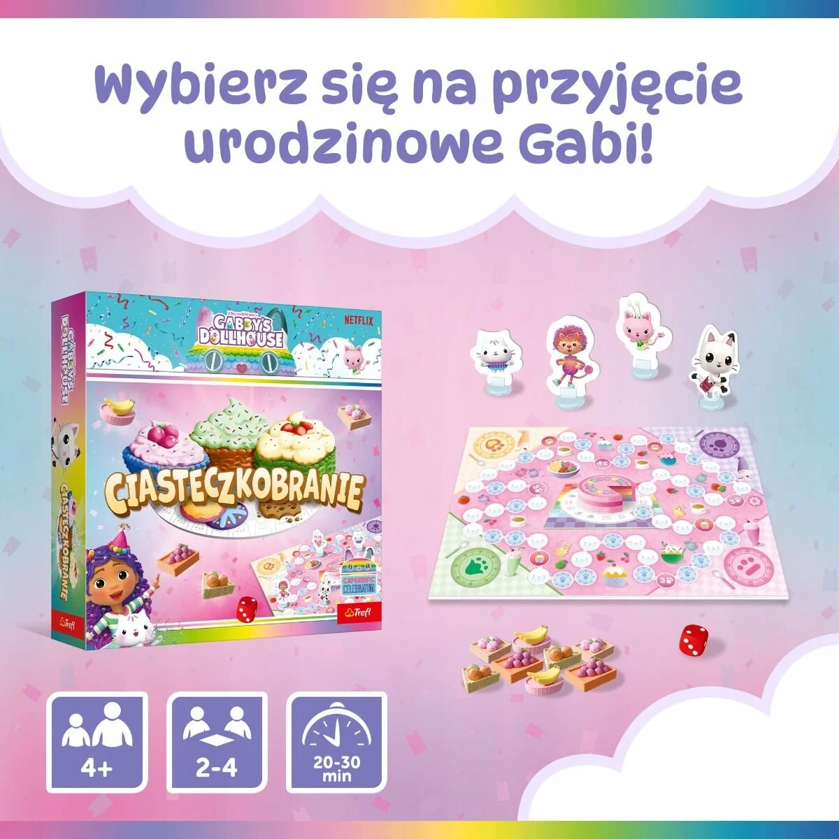 Gra planszowa Ciasteczkobranie Koci Domek Gabi (02801)
