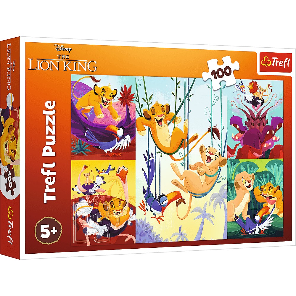 Puzzle 100: Dzielny Król Lew
