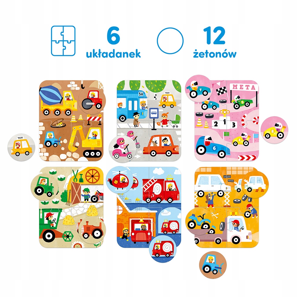 Puzzle Pojazdy małe i duże (7943144)