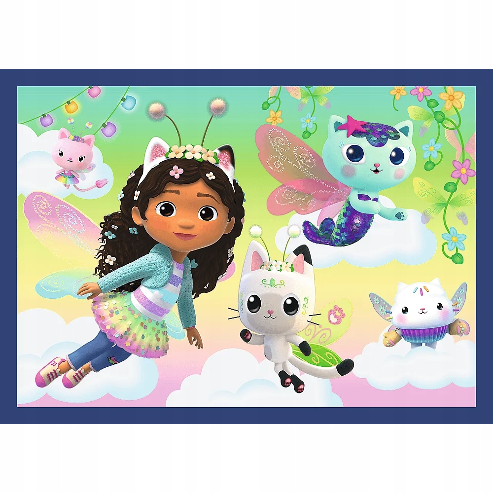 Puzzle 4x88: Kocie harce, Koci Domek Gabi (34694)