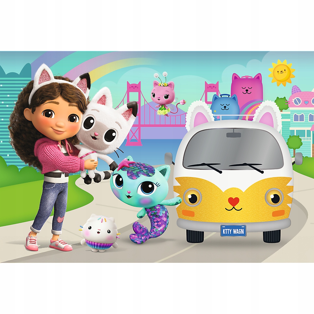 Puzzle 60 Gabby i kocie przygody