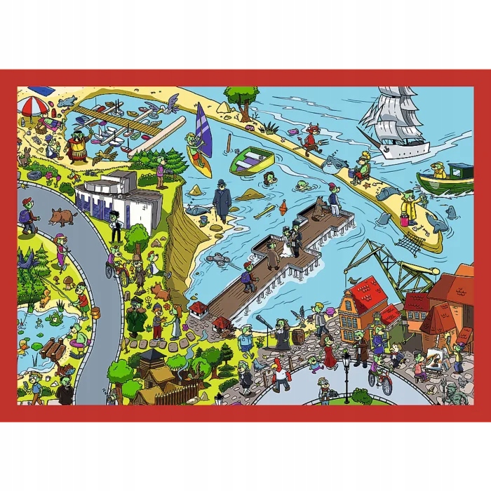 Puzzle 4 w 1 Podróże Treflików (34675)