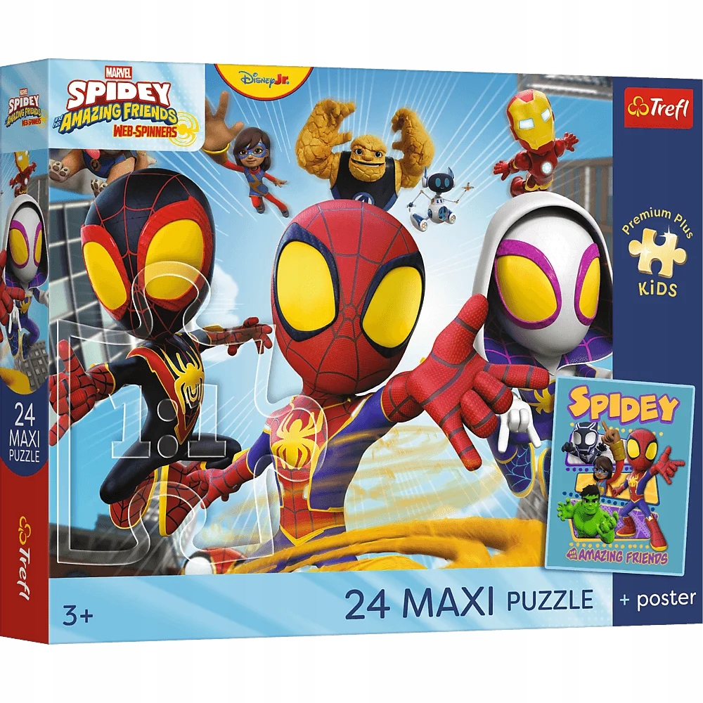 Puzzle 24 Maxi: Spidey i super kumple - Przygody pajęczej ekipy (14391)