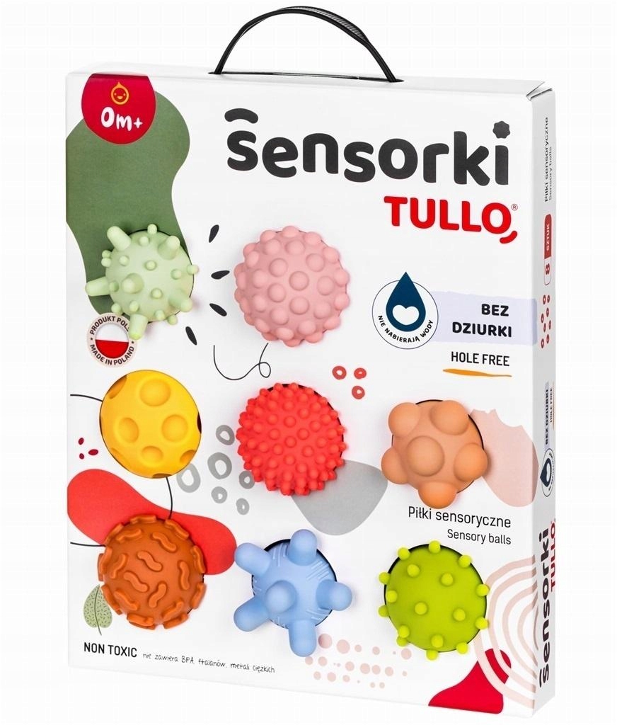 Piłki sensoryczne Pastelowe 8 szt (8031)