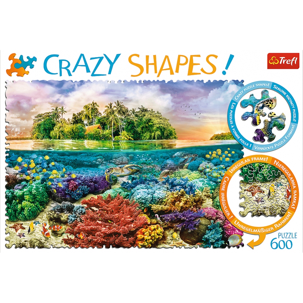 Puzzle 600 Crazy Shapes: Tropikalna Wyspa (11113)