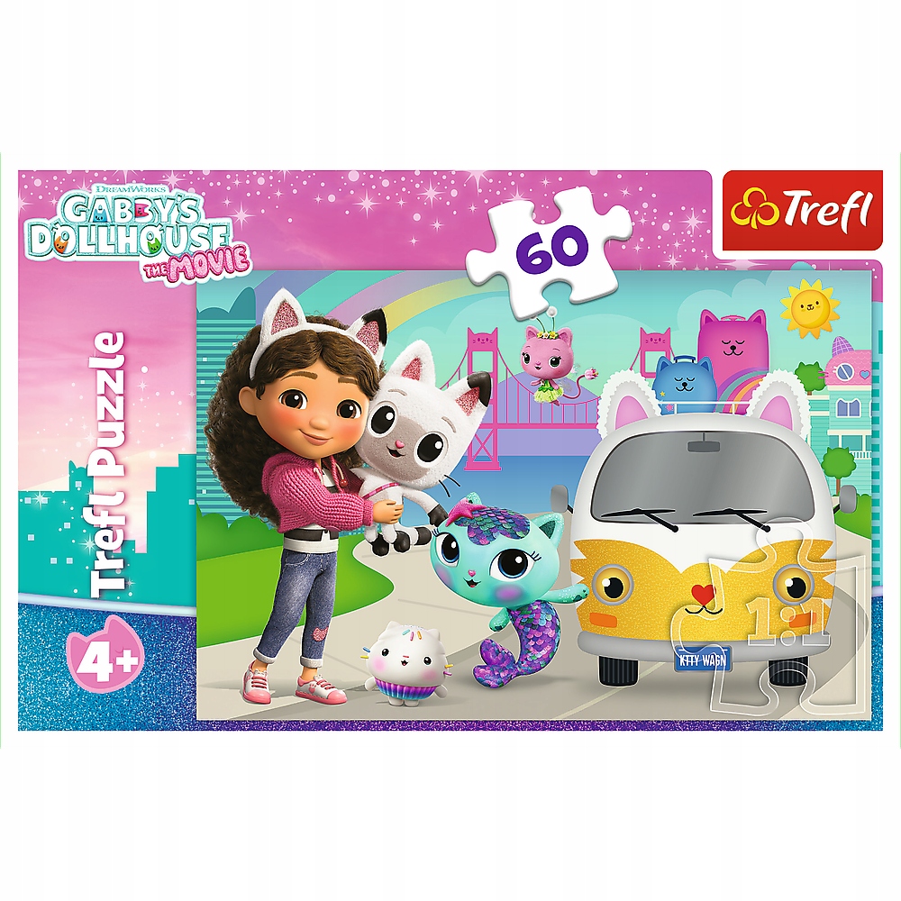 Puzzle 60 Gabby i kocie przygody