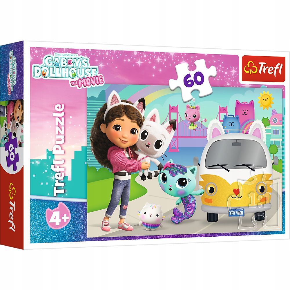 Puzzle 60 Gabby i kocie przygody