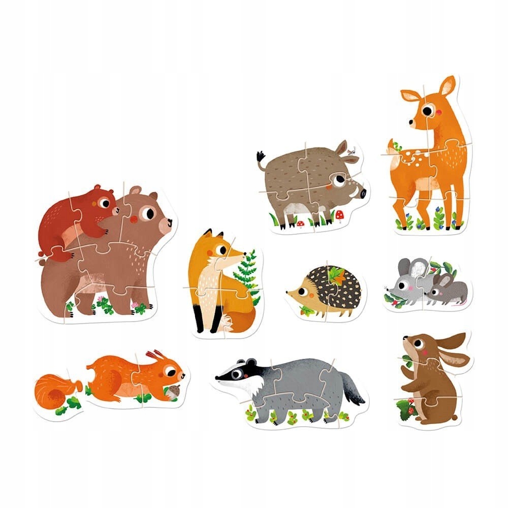 Puzzle progresywne Zwierzątka w lesie (7099709)