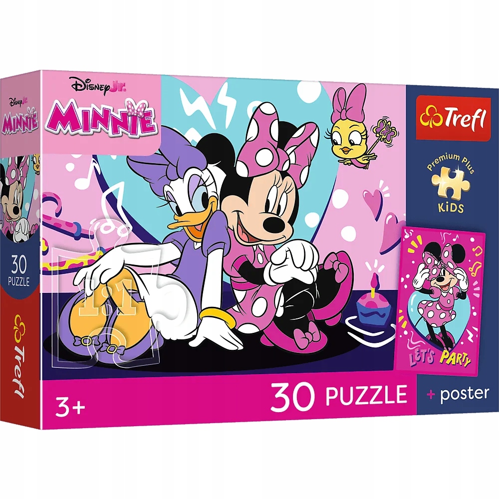 Puzzle 30 Premium Plus Kids: Radosna Minnie, Disney (18340)