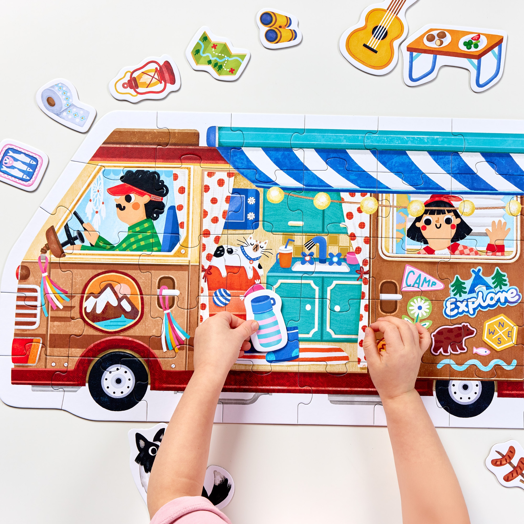 Moto puzzle: Kamper (8160089)