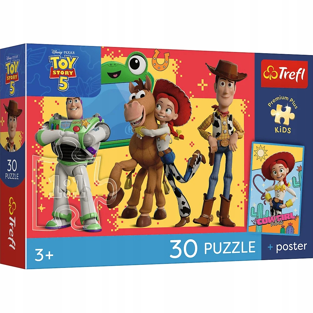 Puzzle 30 Premium Plus Kids: Przygody zabawek, Toy Story (18344)