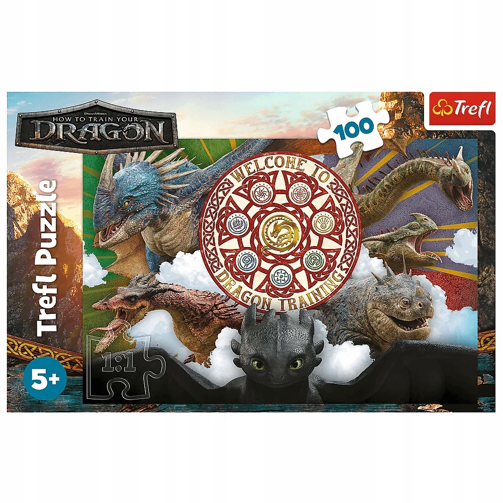 Puzzle 100: Jak wytresować smoka: Smoki w akcji (16524)