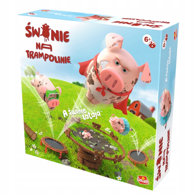Gra zręcznościowa Świnie na trampolinie
