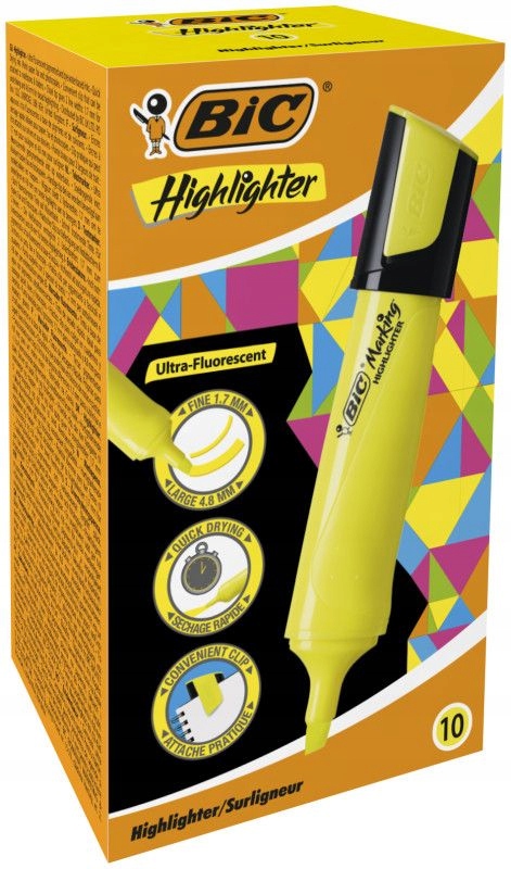 Zakreślacz BIC Highlighter Neon Żółty