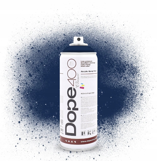 Farba w sprayu 400 ml Classic D-065 Saphire Blue, Dope Cans