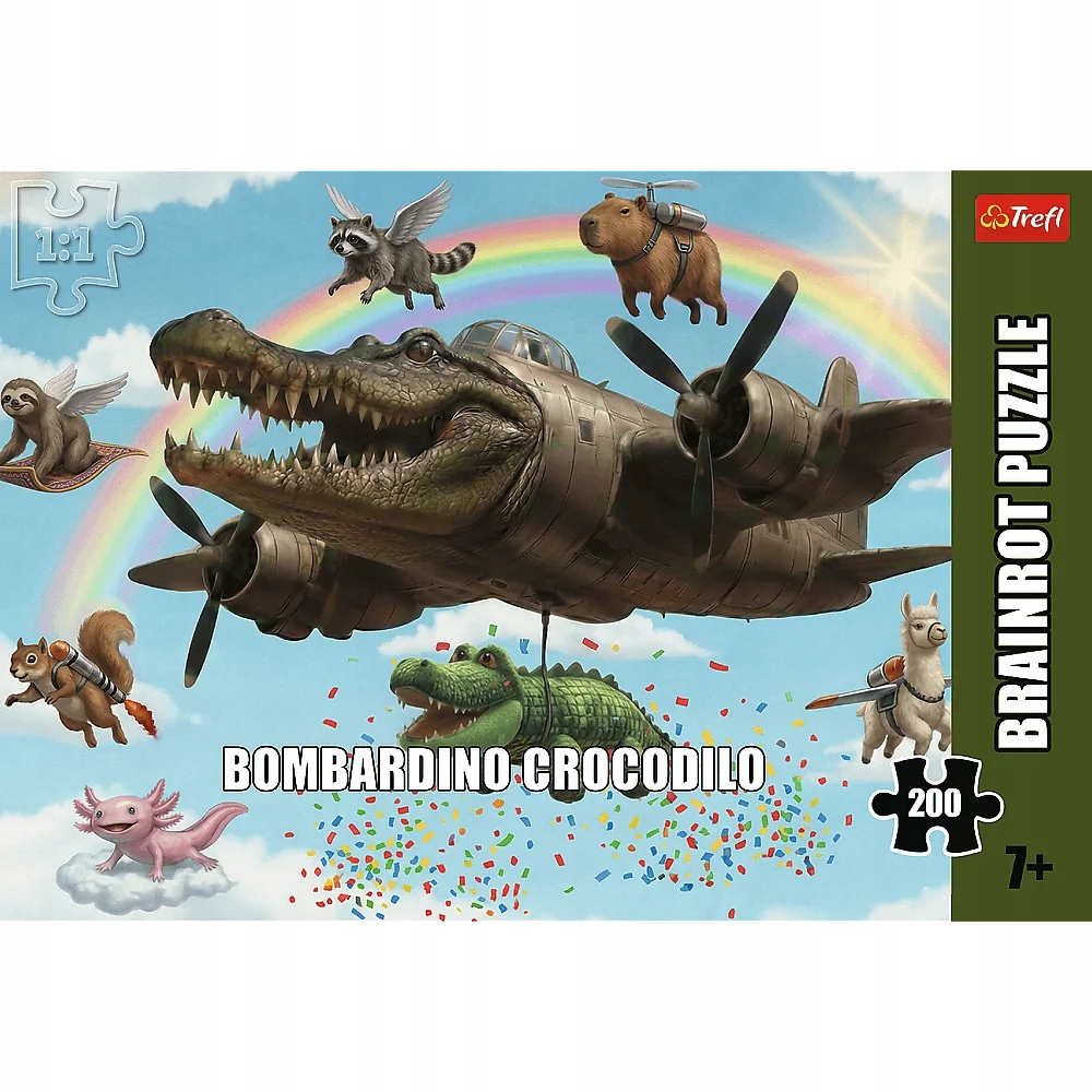 Puzzle 200 Brainrots: Bombardino Crocodilo (13374)