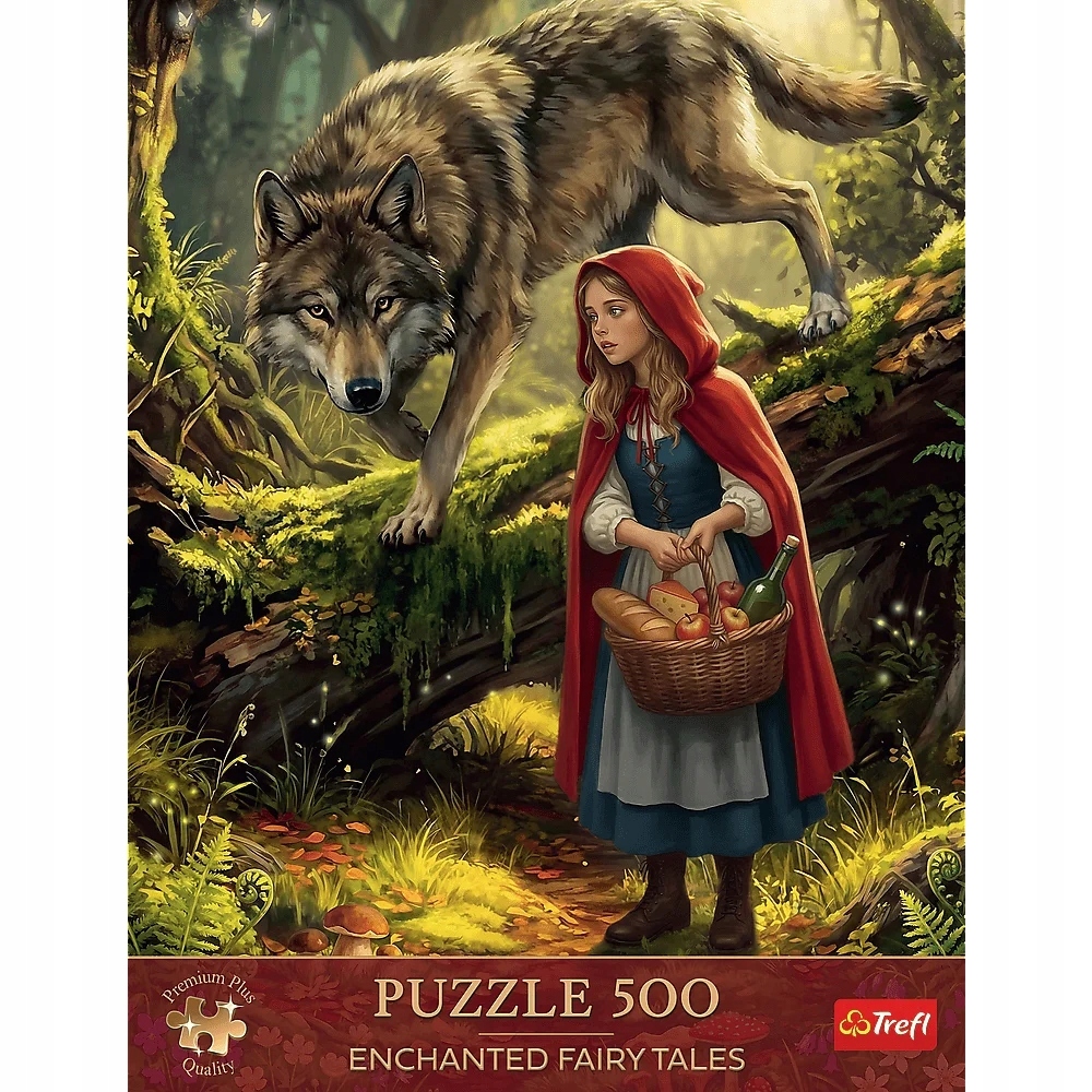 Puzzle 500 Enchanted Fairy Tales: Czerwony Kapturek i Wilk (37632)