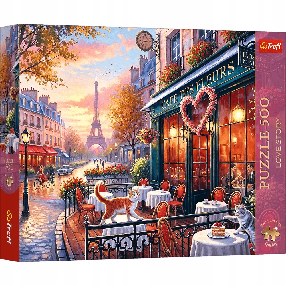Puzzle 500 Love Story: Miłość w Paryżu (37621)