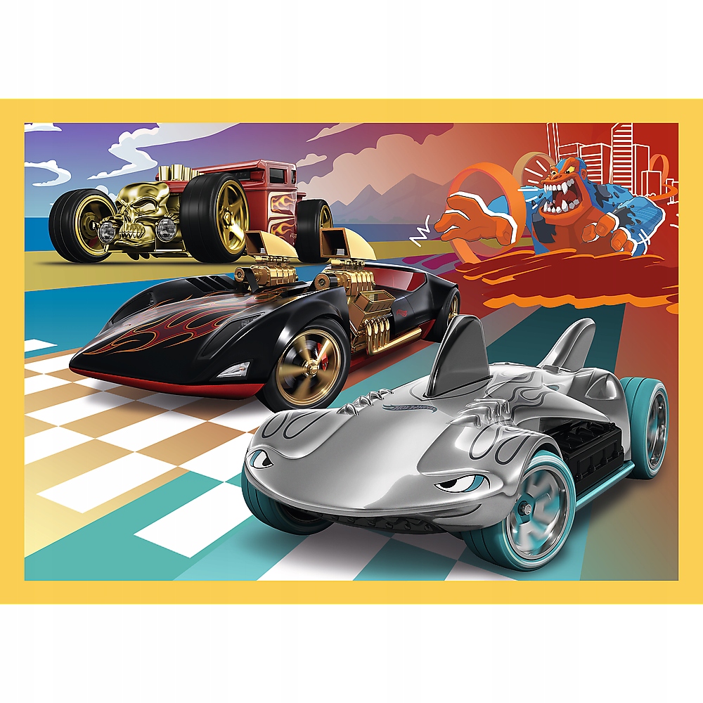 Puzzle 4 w 1: Pojazdy Hot Wheels (34627)