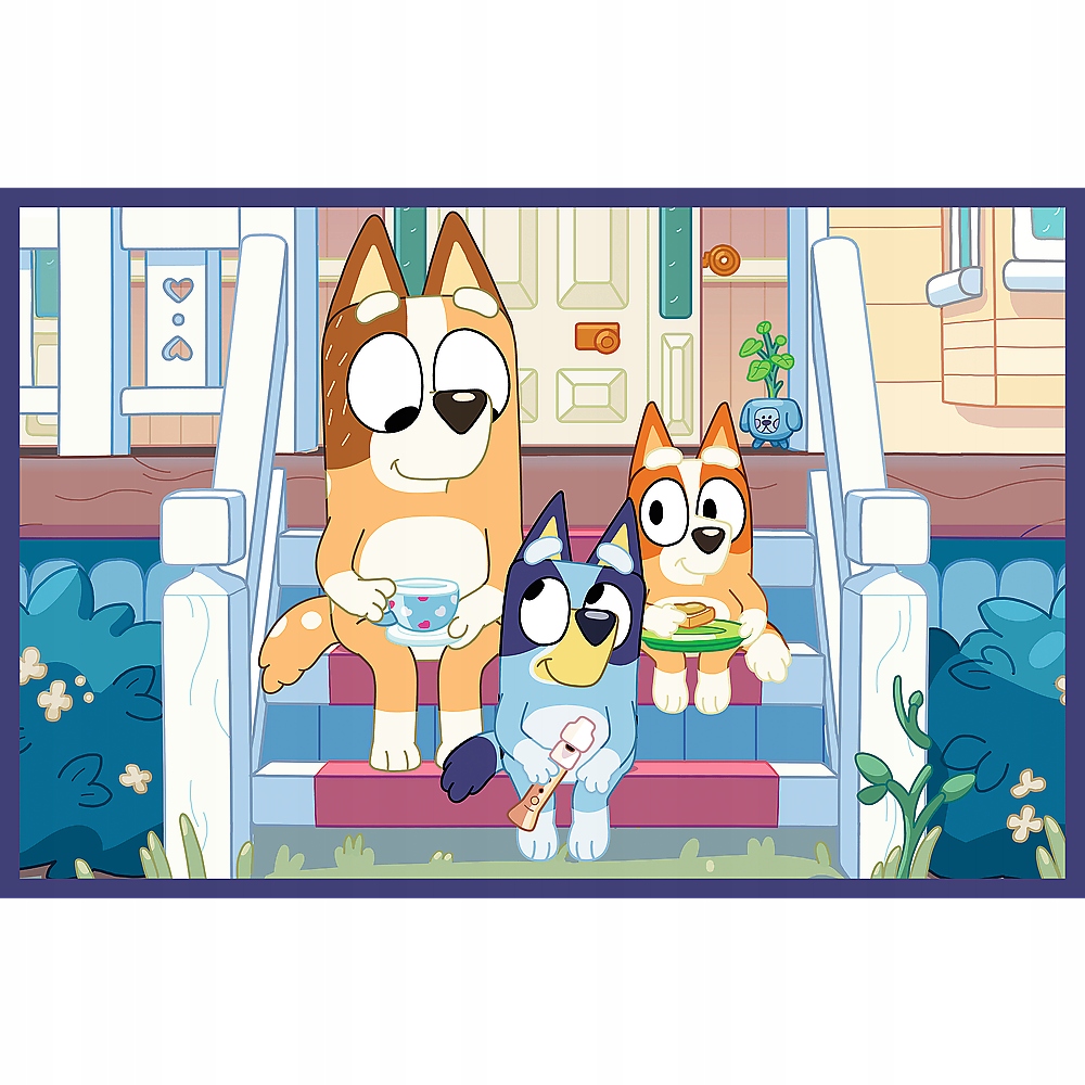 Puzzle 2x24: Zabawna Bluey (34446)