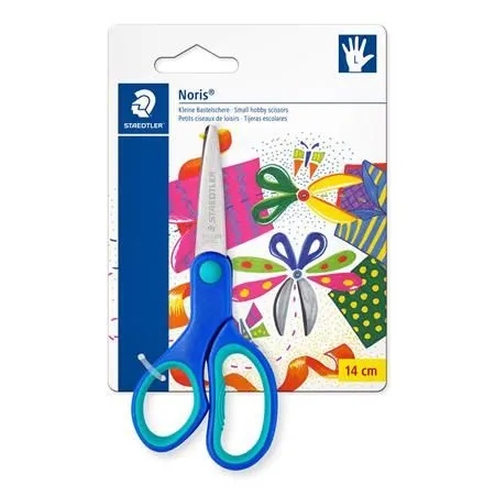 Nożyczki Noris Club dla dzieci leworęcznych, 14 cm, blister, Staedtler (965 14L NBK)