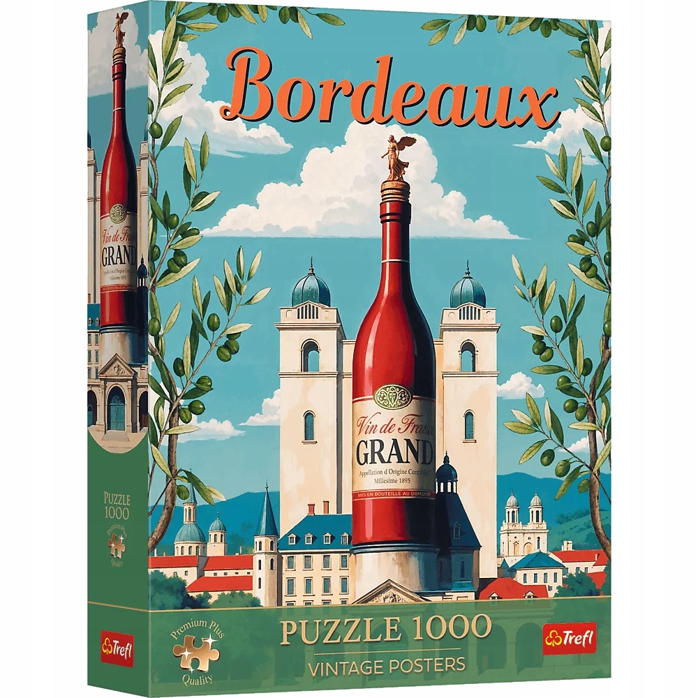 Puzzle 1000 Vintage Poster: Bordeaux, Francja (12135)