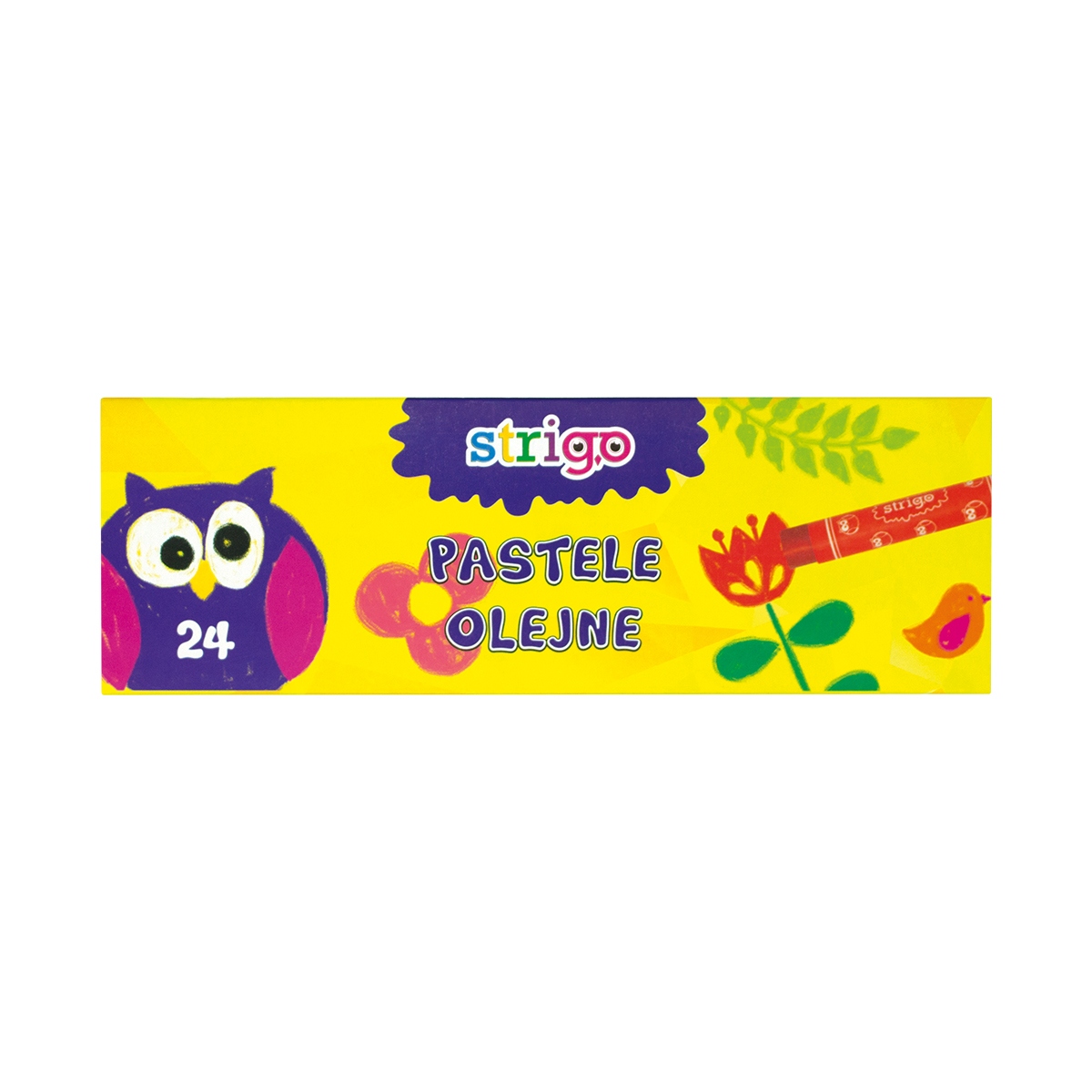 Pastele olejne 24 intensywne kolory, STRIGO (7410)