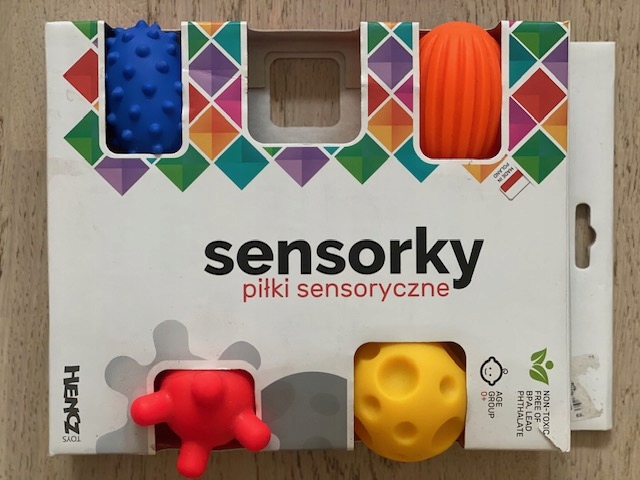 Zabawki sensoryczne: Piłeczki kolorowe 5 sztuk (875 68758)