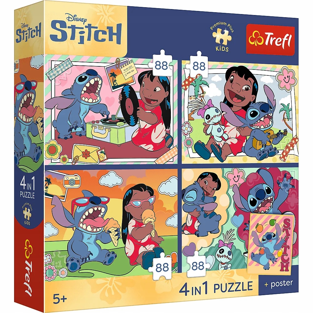 Puzzle 4x88: Kosmiczny Stitch, Lilo & Stitch (34699)