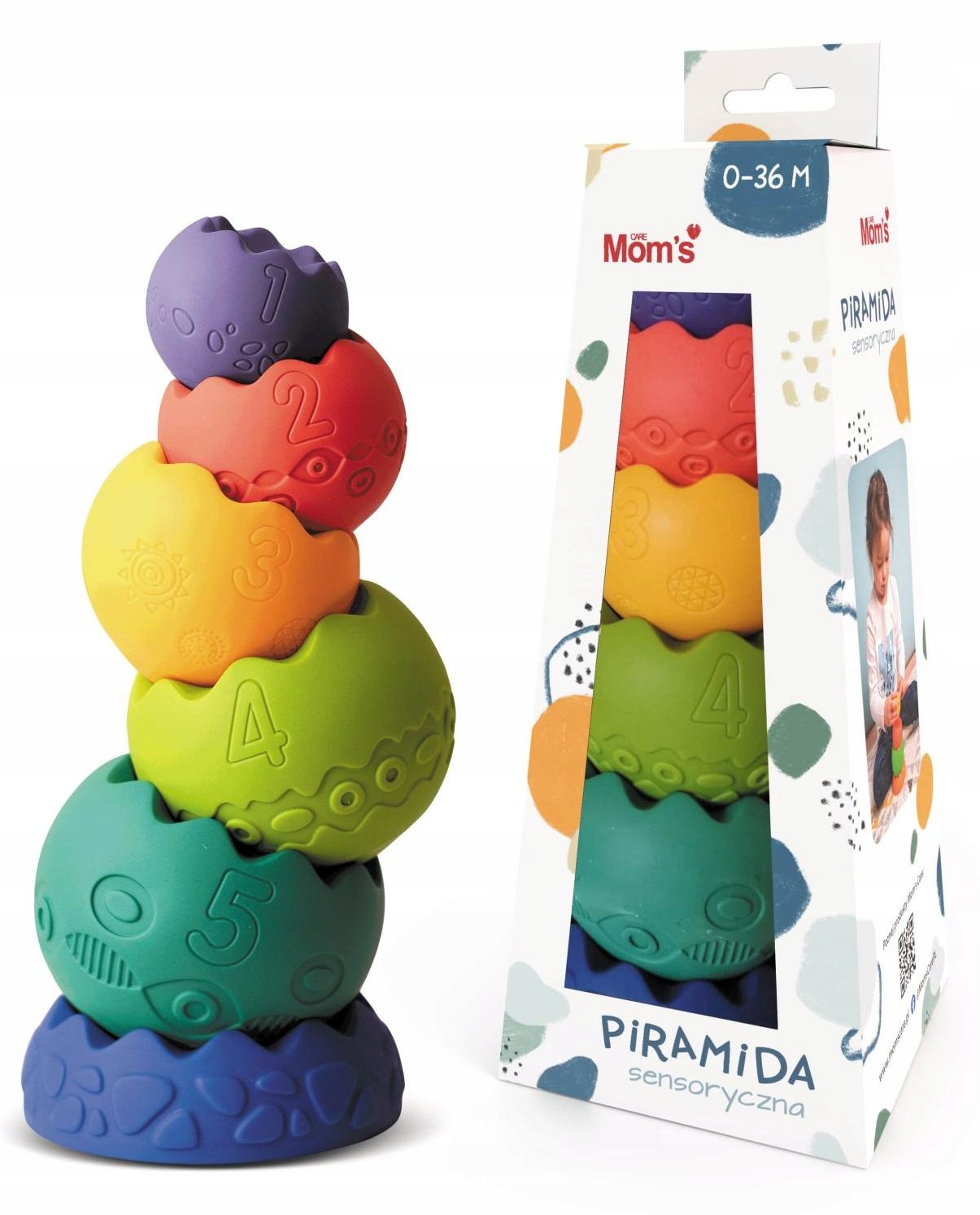 Zabawki sensoryczne: Piramida Pastelowa