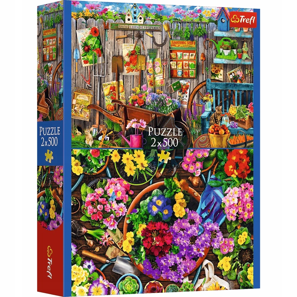 Puzzle 2x500: Prace w ogrodzie (37529)