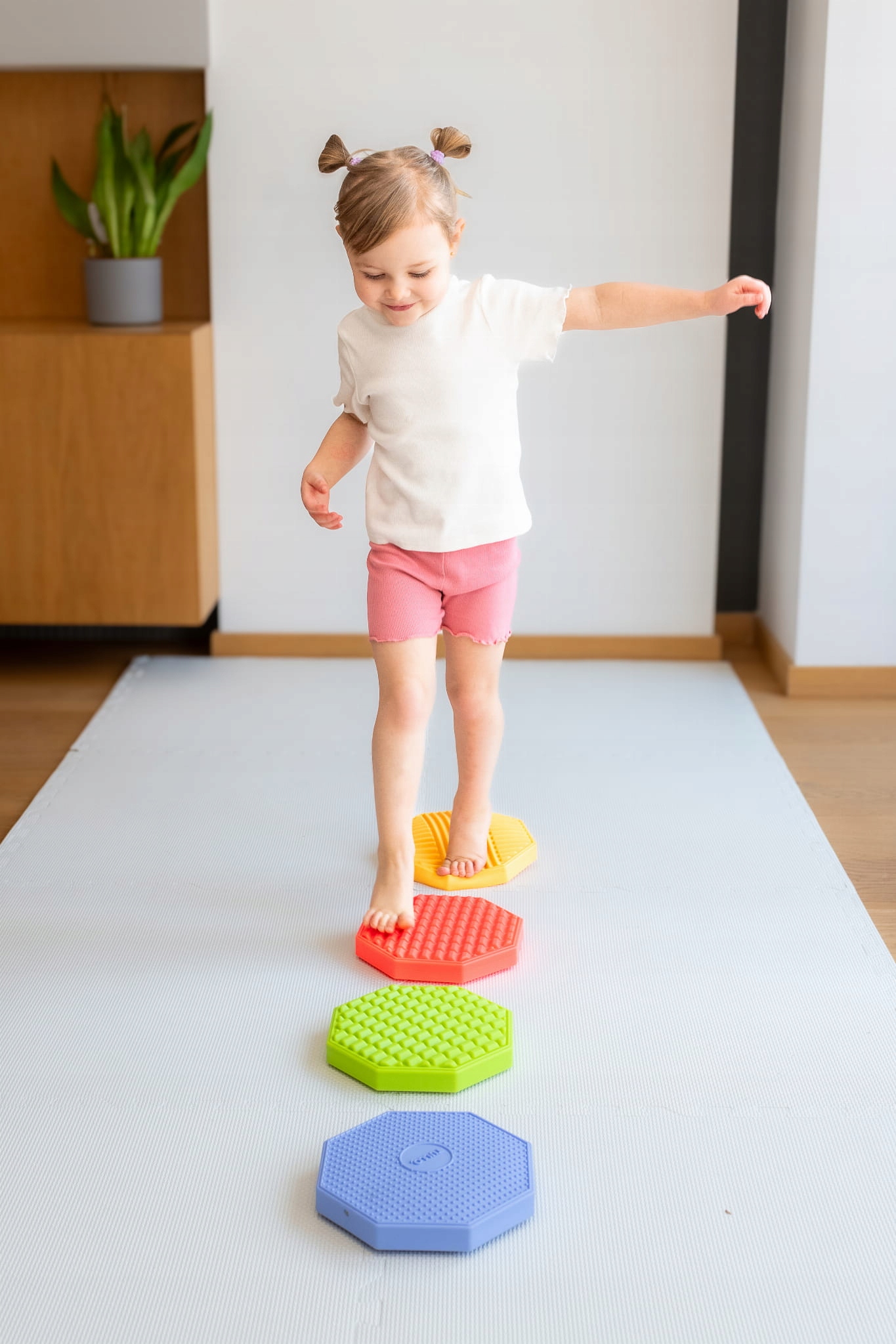 Dyski sensoryczne ośmiokąty 4 szt (6167)