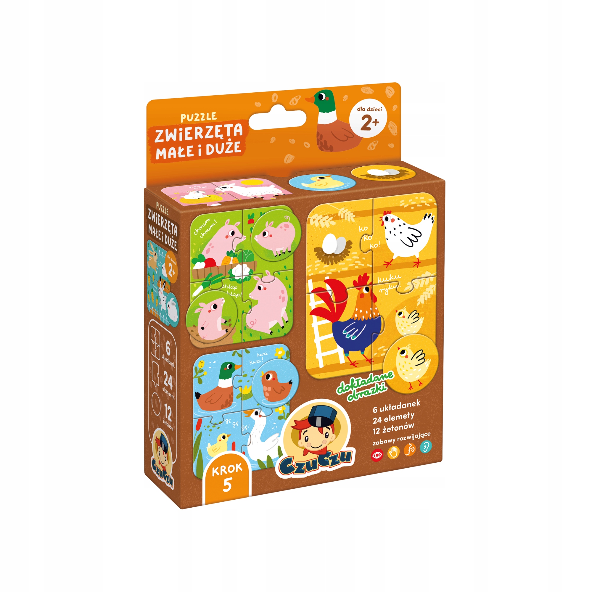 Puzzle Zwierzęta małe i duże (8078693)