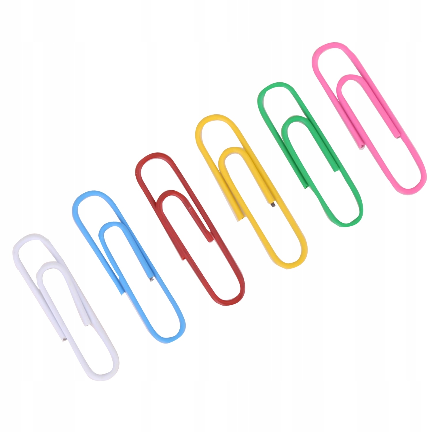 Spinacze biurowe Deli 33 mm kolorowe 100 sztuk (7164)