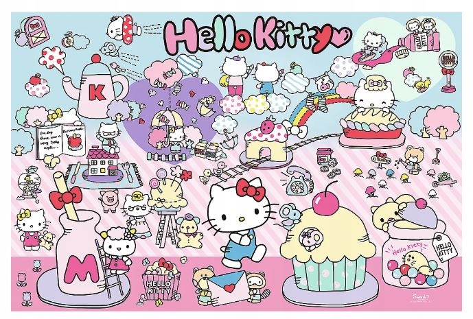 Puzzle 300: Poznaj świat Hello Kitty (23031)