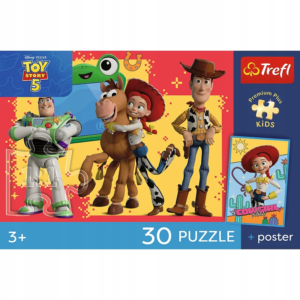 Puzzle 30 Premium Plus Kids: Przygody zabawek, Toy Story (18344)