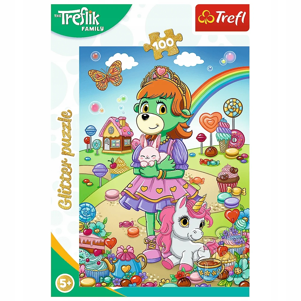 Puzzle brokatowe 100: Brokatowe Trefliki (14833)