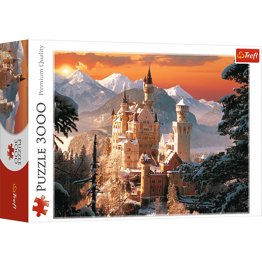 Puzzle 3000: Zimowy Zamek Neuschwanstein, Niemcy (33025)