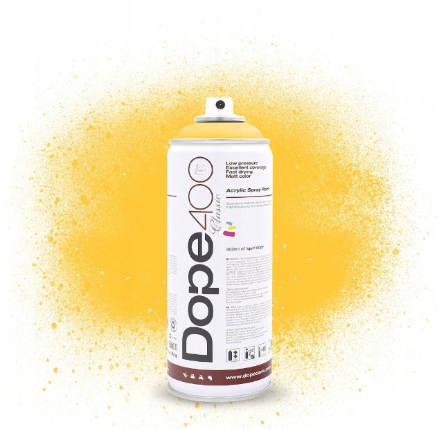 Farba w sprayu 400 ml Classic D-011 Sunny Yellow, Dope Cans
