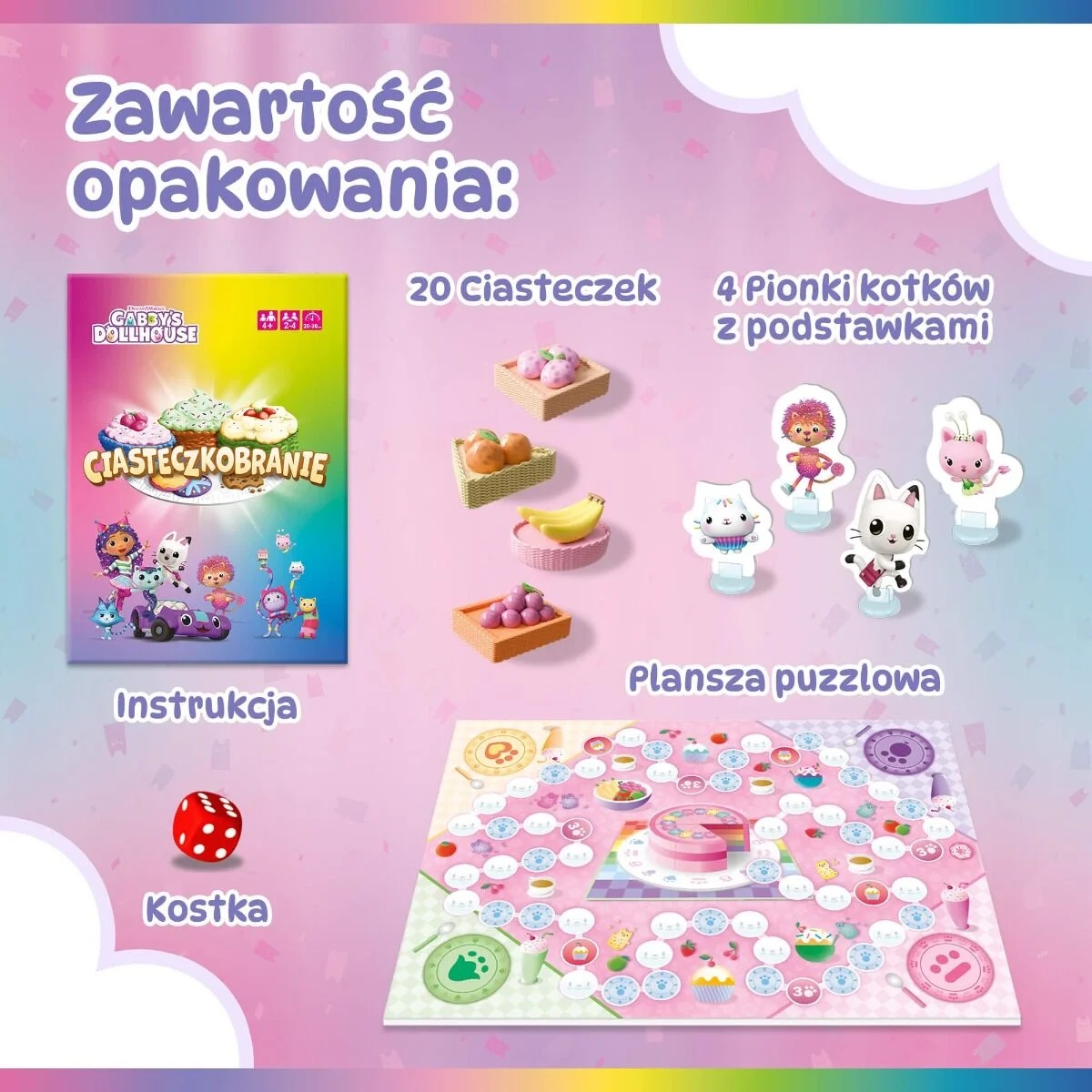 Gra planszowa Ciasteczkobranie Koci Domek Gabi (02801)