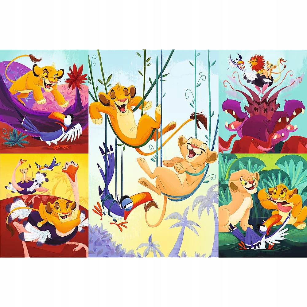 Puzzle 100: Dzielny Król Lew
