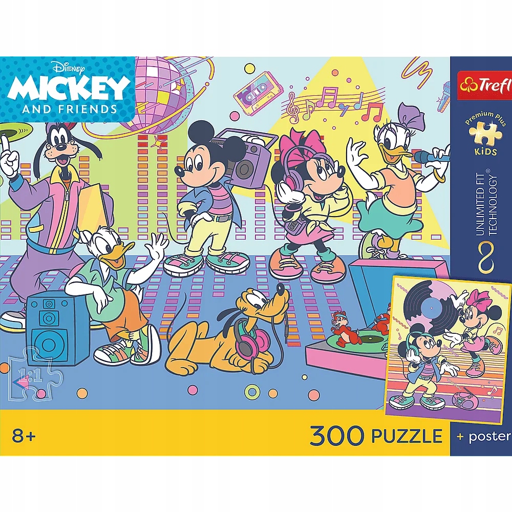 Puzzle 300 Premium Plus Kids: Ekscytująca przygoda, Disney (23045)