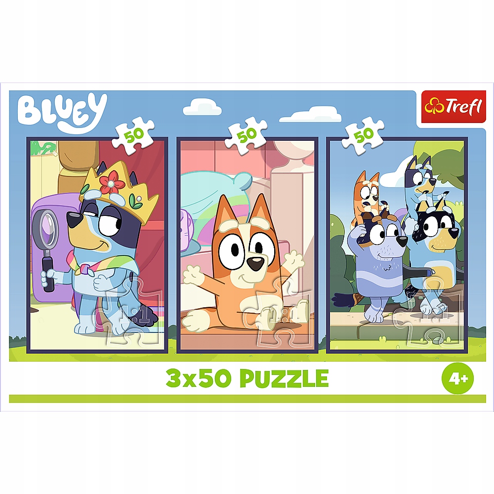 Puzzle 3x50: Rodzina Bluey (34890)