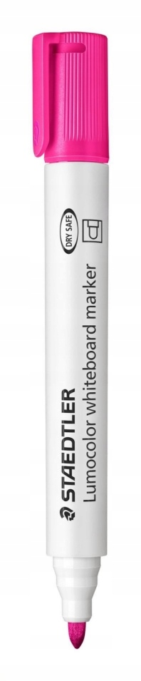 Marker Lumocolor whiteboard, okrągły, różowy, Staedtler (351-20)